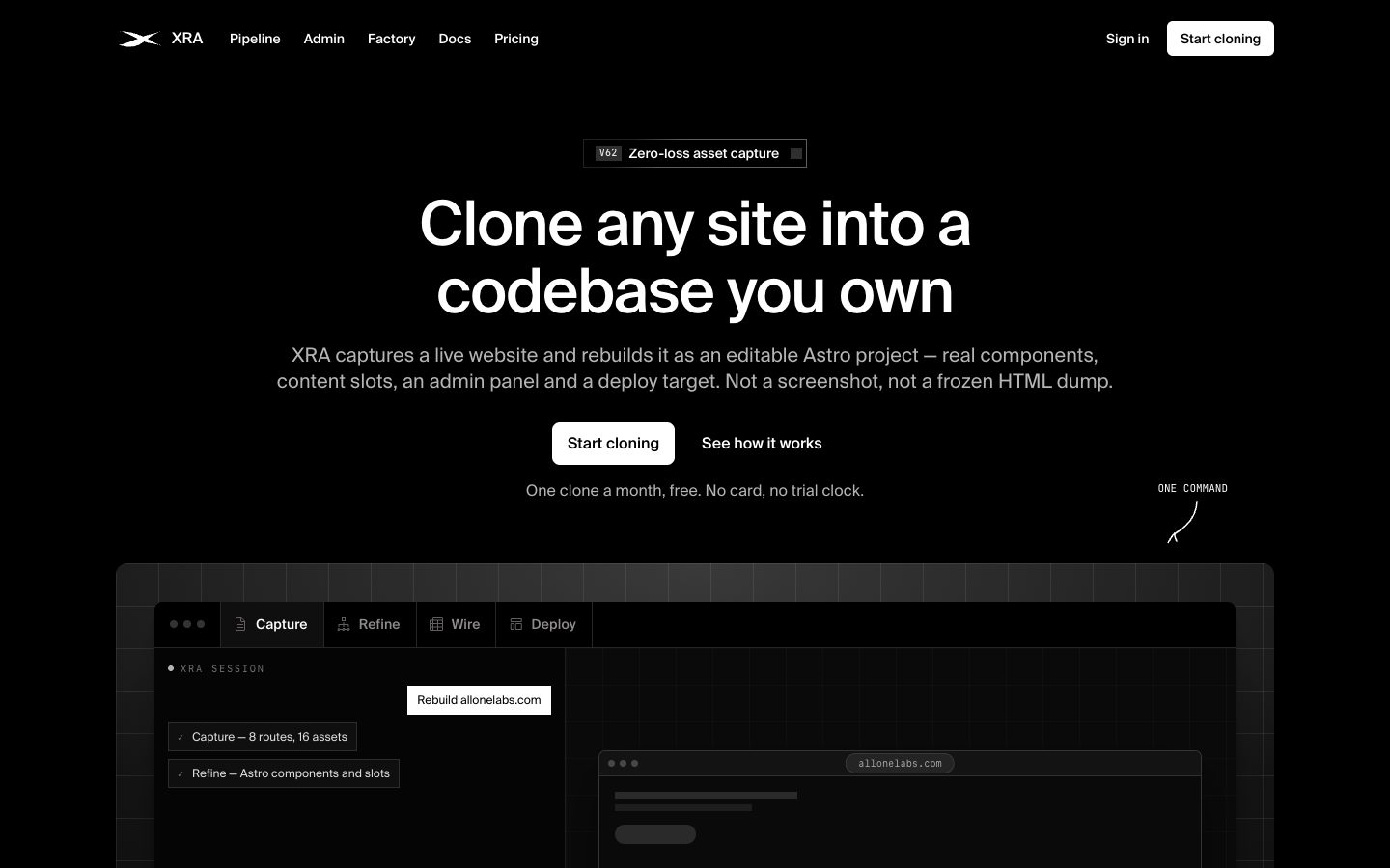 XRA product page